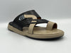 Black-Beige : Synthetic Leather