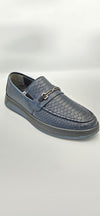 Navy : Synthetic Leather