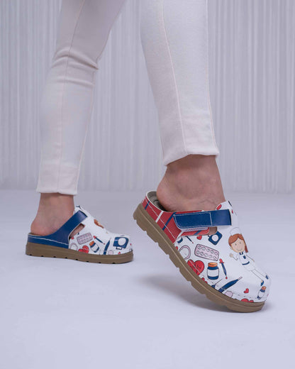 Women's Printed Sabo Clogs | Wholesale Bulk Footwear — Lightweight & Durable